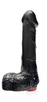 SI Ignite Vibrating Cock with Balls Black Realistic Dildos